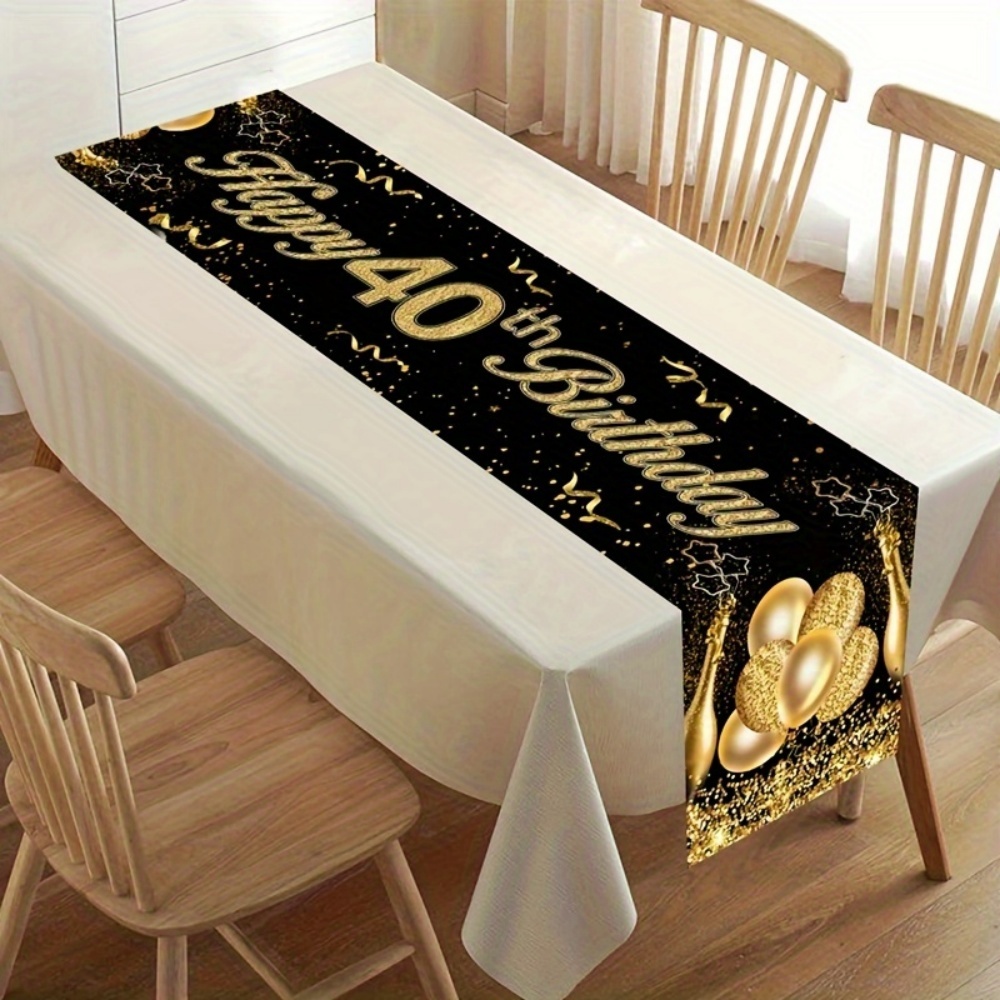 Home Office News - Runner da Tavolo Personalizzato per Compleanno,