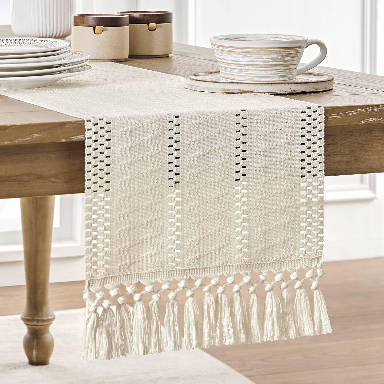 Home Office News - Runner da Tavola in Lino Beige