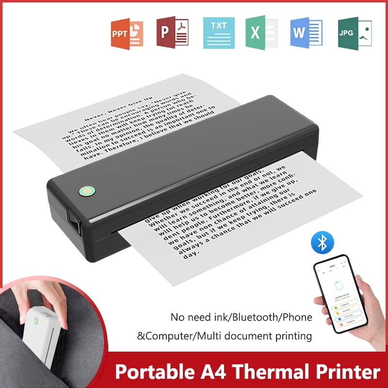 Home Office Questions - Stampante termica portatile A4 Bluetooth Foto