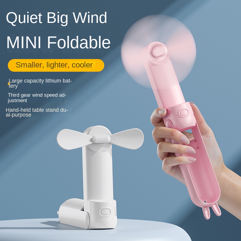 Home Office Gear - Ventilatore Portatile a Forma di Coniglio,