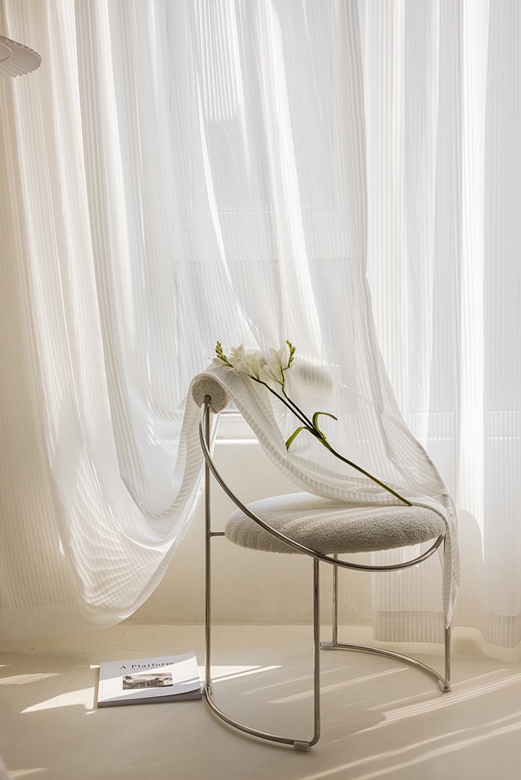 Home Office Ye - Tende verticali bianche fantasia per soggiorno,