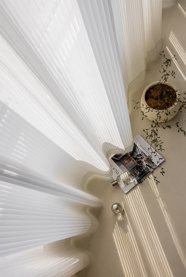 Home Office Ye - Tende bianche fantasia per camera da