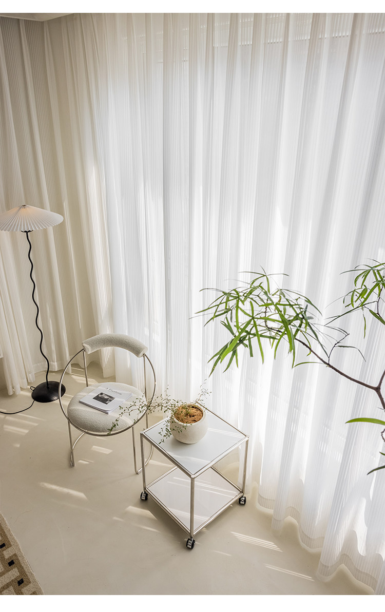 Home Office Ye - Tende bianche fantasia alla moda per