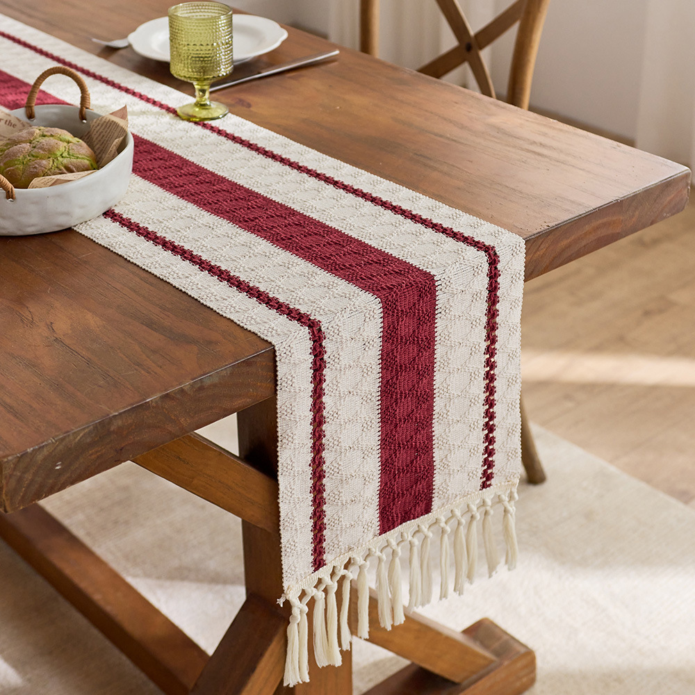 Home Office News - Bandiere da tavola bianche e rosse