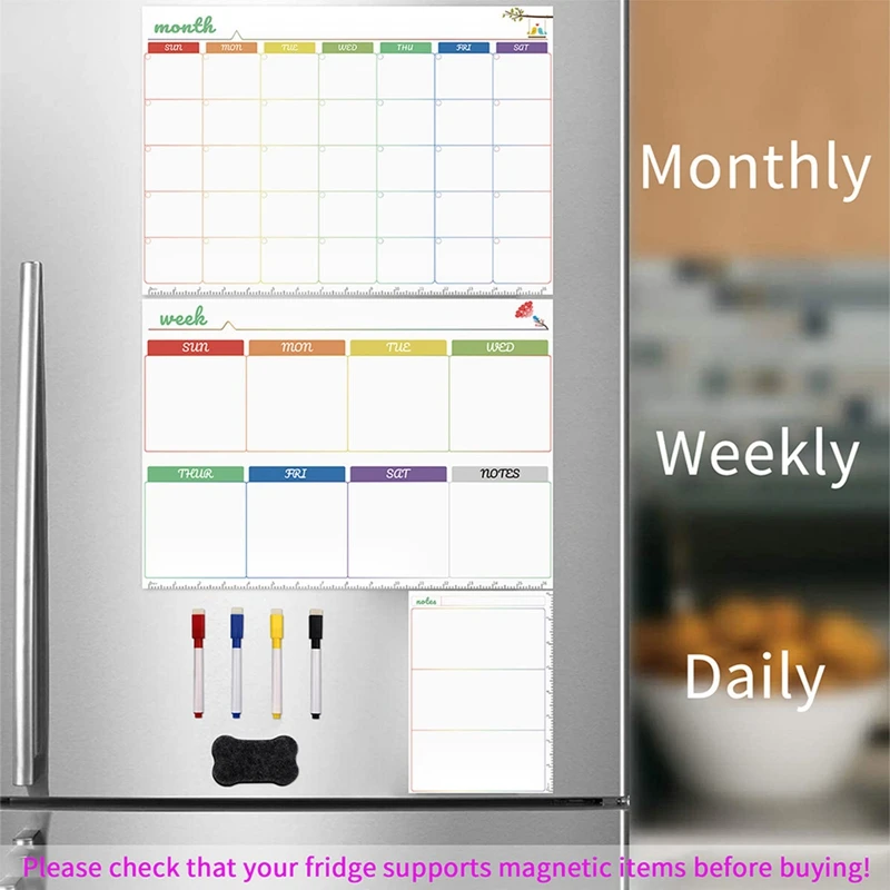 Magnetic Calendar Board - Giornaliero settimana mese piano calendario magnetico