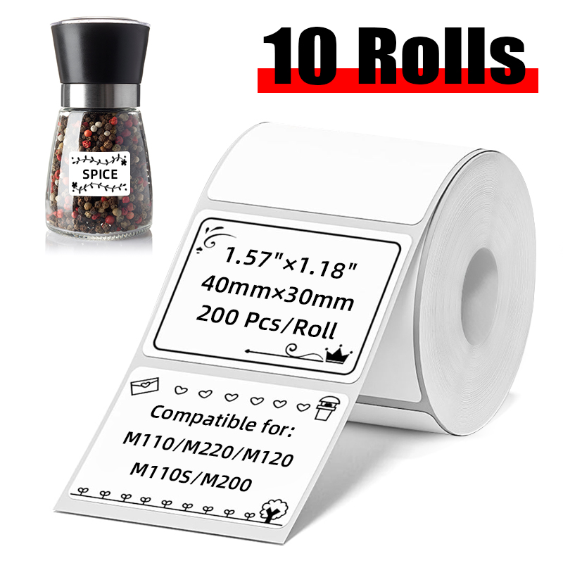 Home Office Printer - 10 rotoli di etichette adesive termiche
