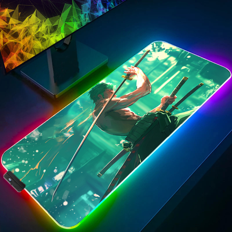 ONE PIECE Zoro Mouse Pad RGB A - Home Office Keyboard And Mouse recensione e prezzo