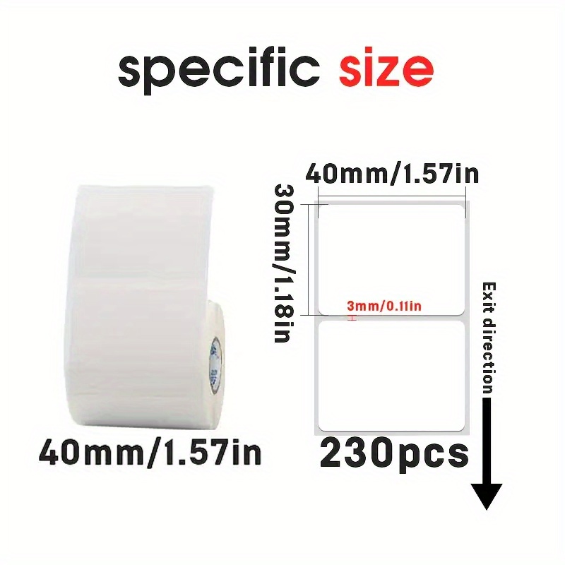 6 rotoli 40x30mm carta per eti - Home Office Printer recensione e prezzo
